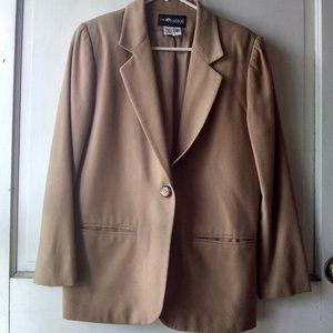 Vintage Oversized Blazer, 100% Wool